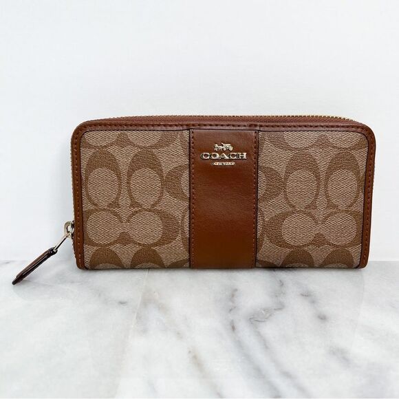 Coach Handbags - Coach Accordion ZIP Around Wallet